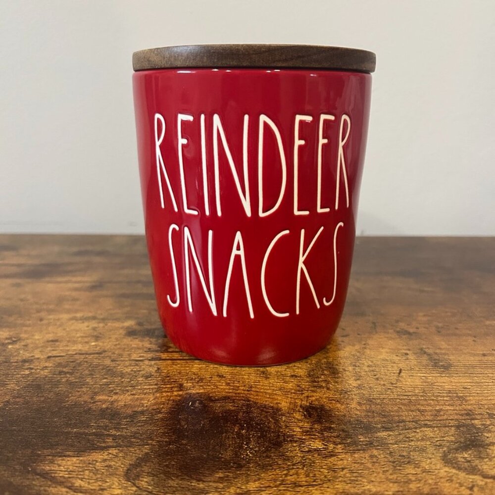 Rae Dunn Reindeer Snacks Cellar